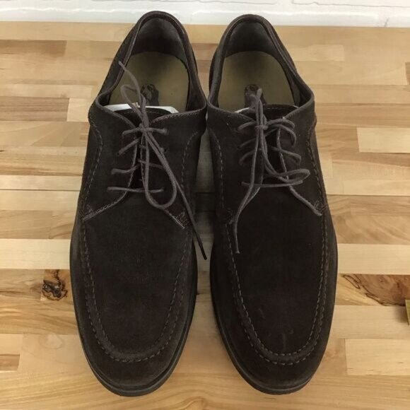 𝅺HUSH Puppies men shies maroon brown suede leather classic dress comfortable 8 - Picture 5 of 14